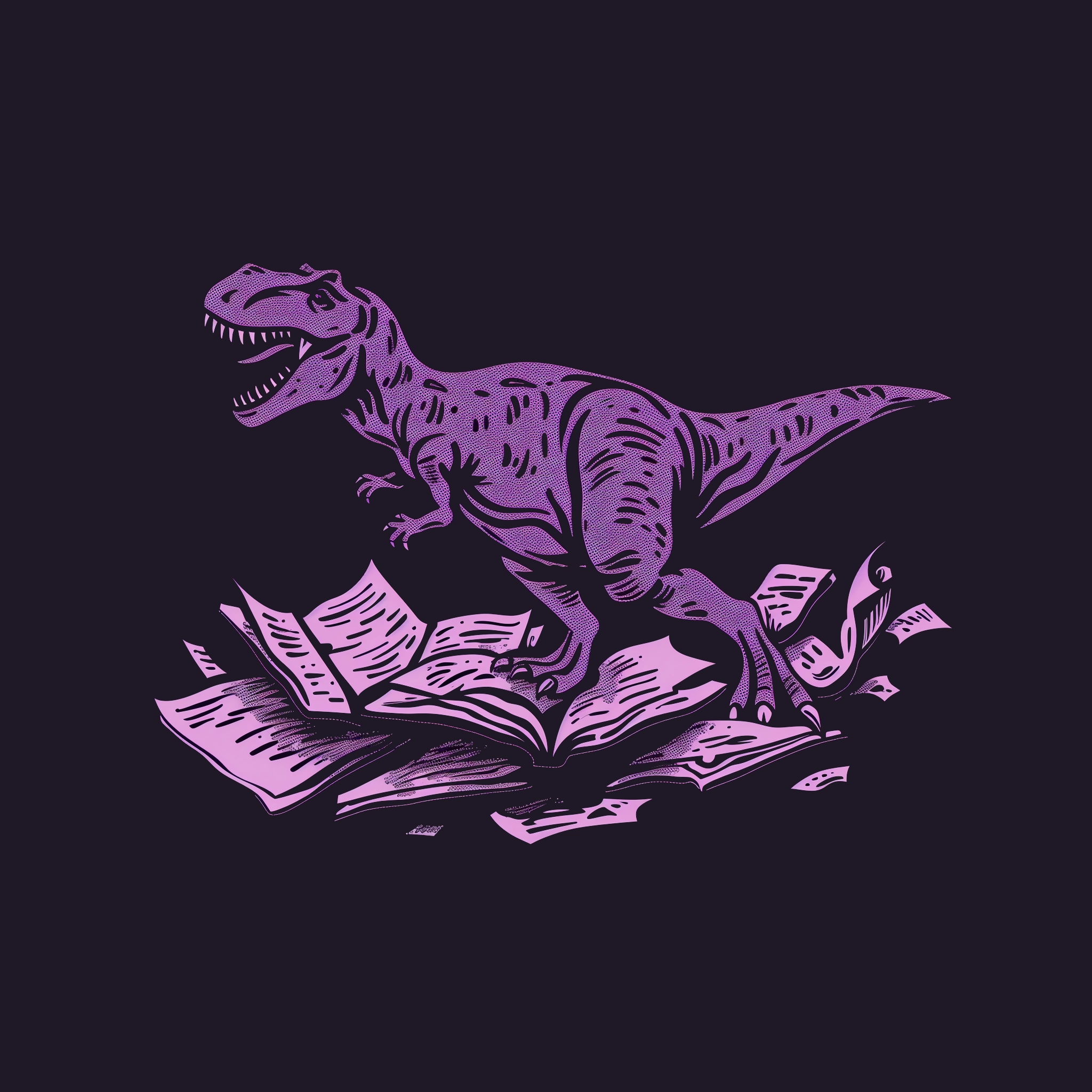 Dino runing on documents
