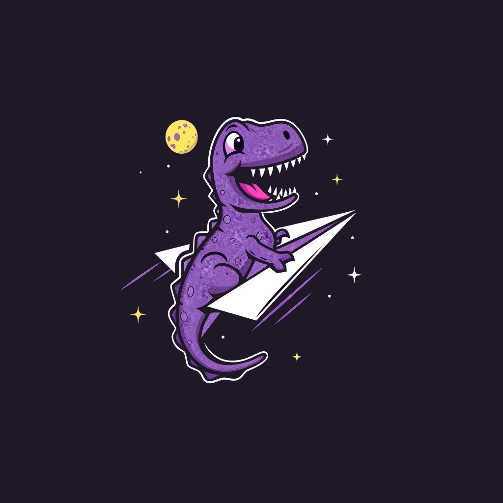 DocsGPT dinosaur on Telegram logo